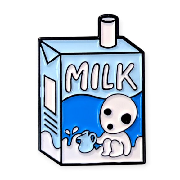 Princess Mononoke Studio Ghibli Fantasy Pin: Kodama Milk Box - Picture 1 of 4